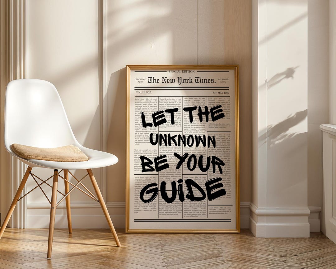 Let the Unknown Be Your Guide Poster Matte Vertical Poster ...