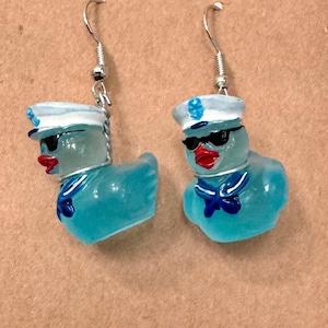 Beach Duck Earrings, Glow in the Dark, Jeep Ducks, Cruise Ducks, Children Earrings, Duck Party Decor, Duck Accessories, Fun Gifts, Sailors
