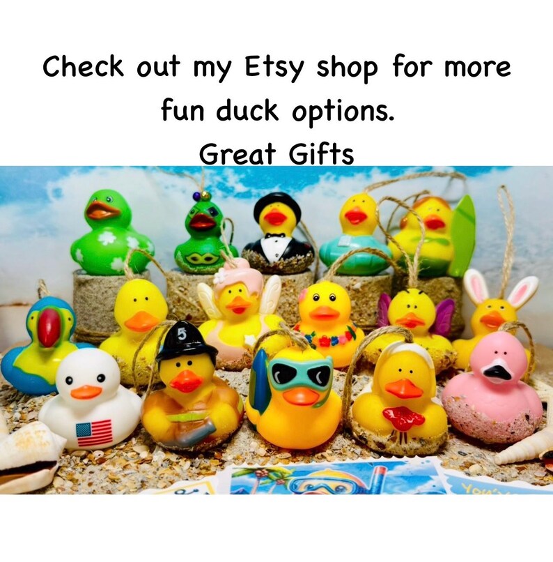 Glow-in-Dark Glitter Mini Duck Shoe Charms, Glitter Shoe Accessories, Cruise Duck Bag Charms, (Set of 9) image 10