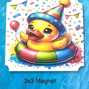 Duck Cruise Magnet: Birthday Vacation Souvenir