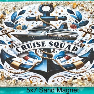 Cruise Magnets, Cruise Squad, Cruise Decor, Cruise Gift, Square Magnets, Kitchen Magnet, Vacation Gifts, Travel Gifts, Beach Vacation, Gift