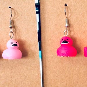 Flamingo Enten-Ohrringe: Spaß-Kreuzfahrt-Schmuck