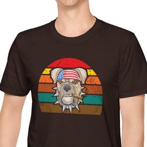Patriotic Labrador Retriever Shirt,4th of July Dog Tee,American Flag Lab Shirt,USA Dog Lover Tee,Merica Pup Graphic TShirt for Men and Women
