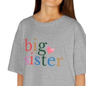 Big Sister Toddler Shirt | Cute Pregnancy Announcement Tee | Gift for New Big Sister |Promoted to Big Sis Outfit | Kids Sibling Reveal Shirt