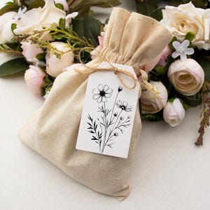 Set of 9 Floral Gift Tags for Gifts | Printable Tags with Flowers | PDF Download | Gift Tags for Handmade & DIY Presents