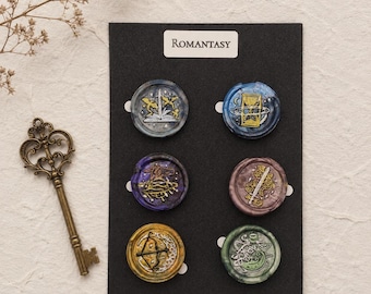 Romantasy Tropes Wax Seals | Fantasy Gift , Journaling Supplies, Set of 6