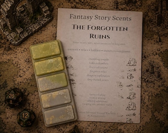 Fantasy Story Scents | 'Forgotten Ruins' | Immersive Wax Melts Inspired by Adventure & Magic