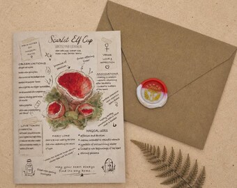 Witchy Mushroom Love Card | Fungi Anniversary/Valentines Card
