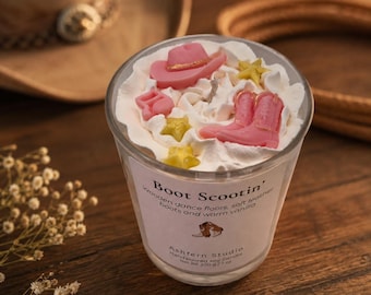 Boot Scootin' Candle | Line Dance Gift | Country Western Candle