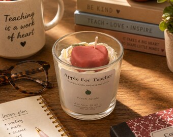 Apple for Teacher Candle | Thank You Teacher Gift