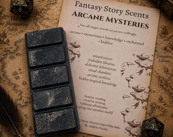 Fantasy Story Scents | 'Arcane Mysteries' | Immersive Wax Melts Inspired by Adventure & Magic