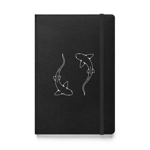 Hardcover bound shark notebook