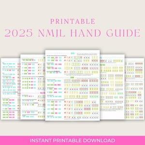 Wydrukuj Mahjong 2025 ściągawka, 2025 Mahjong Hands, Początkujący Mahjong Pomoc, NMJL 2025 Card Reference, American Mahjong, Mahjong Gift