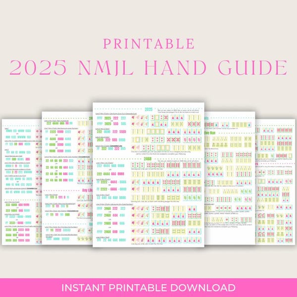 Printable 2025 Mahjong Cards - Il 600x600.6938785943 S8et