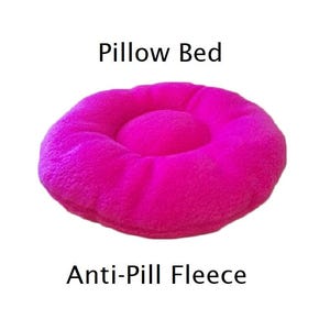 Guinea Pig Pillow, Small Pet Bed, Cozy Pet Cage Toy Accessory, Anti-Pill Fleece Thick Stuffed Pet Pillow, Choose Color, Made in USA