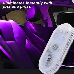 Multicolor Car Roof Ambient Light   Interior Ceiling Star Projector  Rechargeable Cabin Glow