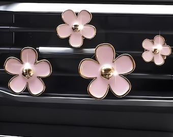 Set di 6 clip per bocchette di ventilazione per auto a forma di farfalle, accessori per auto, decorazioni per auto, ciondoli kawaii in resina, regalo estetico per nuovi conducenti, per lei Lubidubi