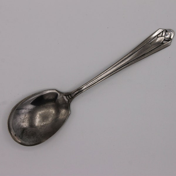 Shabby Chic Silver Plate Sugar Spoon in Metropolitan