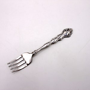 Silver Plate Infant Fork in Modern Baroque by Community Plate - 1969