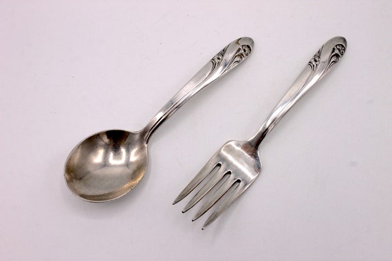 Holmes and edwards hotsell baby spoon and fork