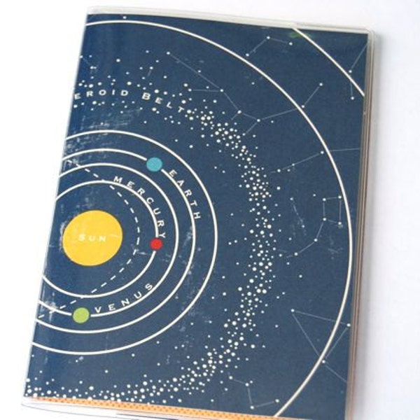 PASSPORT COVER - Solar System. Passport Holder, Passport Case, Geek Chic, Travel Gift Idea, Wanderlust, Graduation Gift, Wanderlust