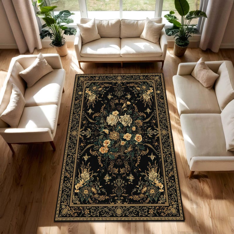 Persion Style Rug Image Persian Style Rug Gothic - Etsy