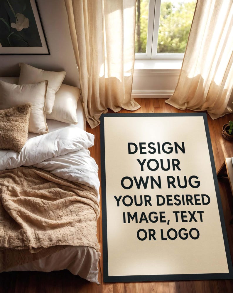 Custom Image Area Rug, Design Your Own Rug With Photo, Logo, or Text ...