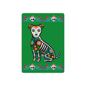 Kleurrijke Day of the Dead-pokerspeelkaarten, uniek cadeau voor gamers, perfect voor fiesta-avonden, Halloween en feesten, aangepast ontwerp