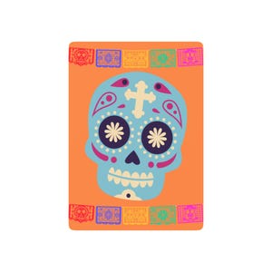 Carte da gioco colorate per il Giorno dei Morti, gioco di carte unico, tradizione messicana, regalo per giocatori, decorazioni di Halloween, divertimento per la festa