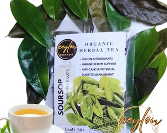 Foglie di Graviola di Ceylon biologica - Tisana naturale, graviola essiccata