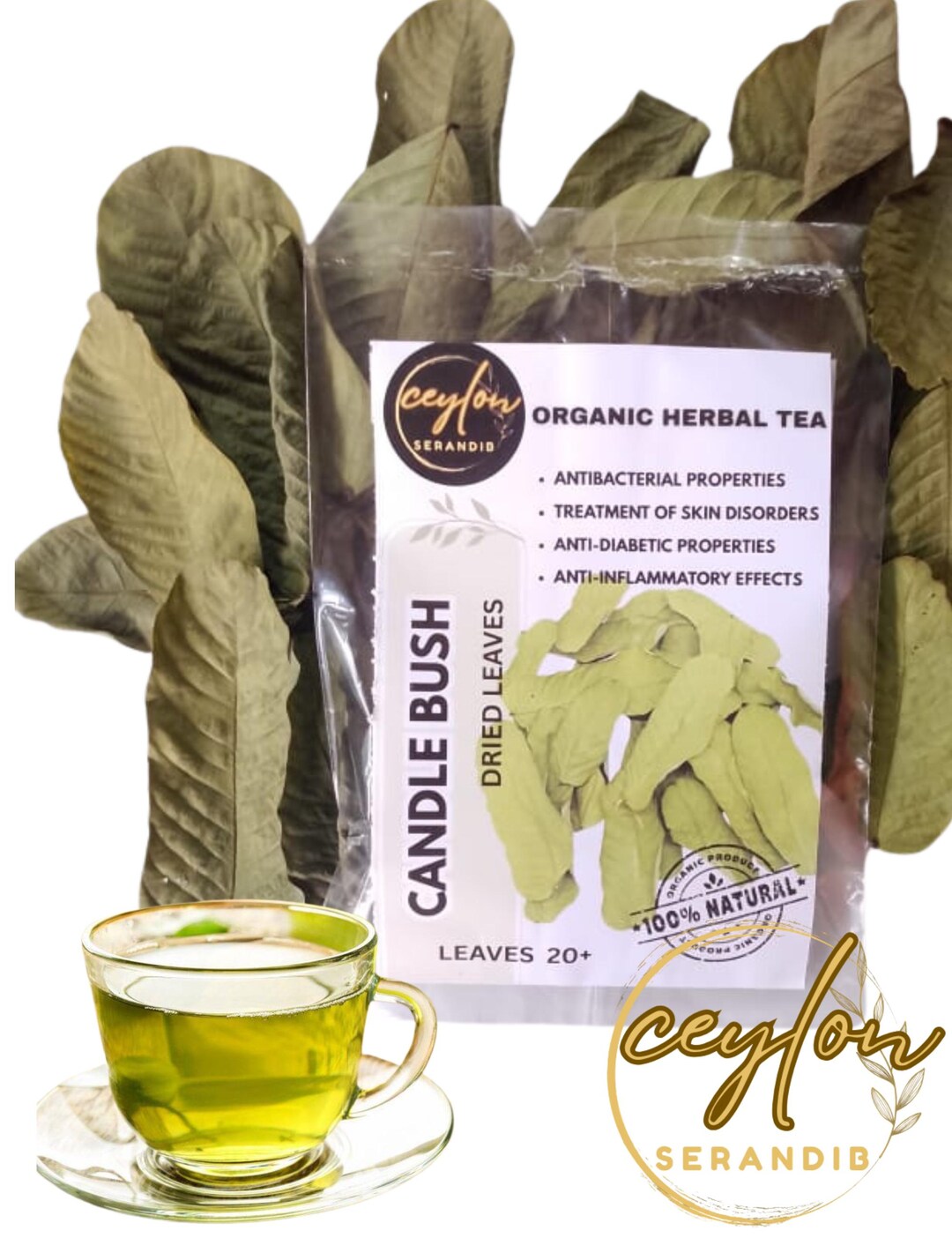 Organic Dehydrated Cassia Alata Leaves: Herbal Detox Tea - Etsy