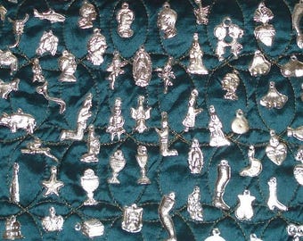 Ex votos Charms MIlagros 100 Assorted Silver Tone Mexican Milagro Wholesale