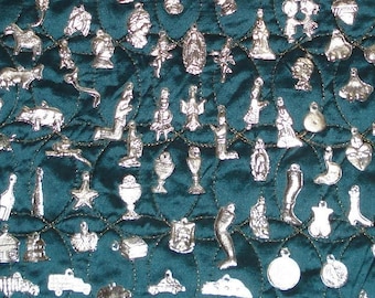 MIlagros 100 Assorted Silver Tone Mexican Milagros Charms Milagro ExVotos Wholesale