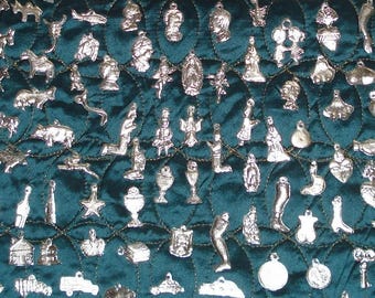 Heart MIlagros 100 Assorted Silver Tone Mexican Milagros Charms Milagro Ex Votos