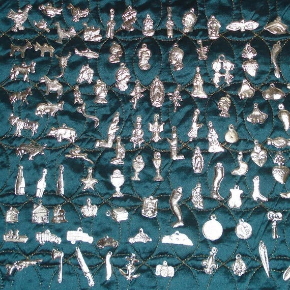 Milagros 100 Assorted Silver Tone Mexican Milagros Charms Milagro Ex-Votos Wholesale
