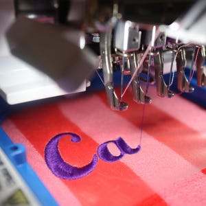 Custom Embroidered Makeup Bag- Personalized Terry Cloth Cosmetic Pouch ...