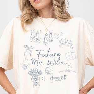 Future Mrs Shirt, Custom Engagement Shirt, Personalized Bride Shirt, Engagement Gift For Anniversary, Wifey Shirt, Newly Engaged Gift
