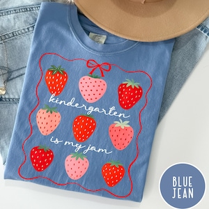 Kindergarten Teacher Shirt, Kindergarten Shirt, Kindergarten Is My Jam, Kindergarten Teacher Gift, Kinder Crew, Kinder Squad, Kinder Team