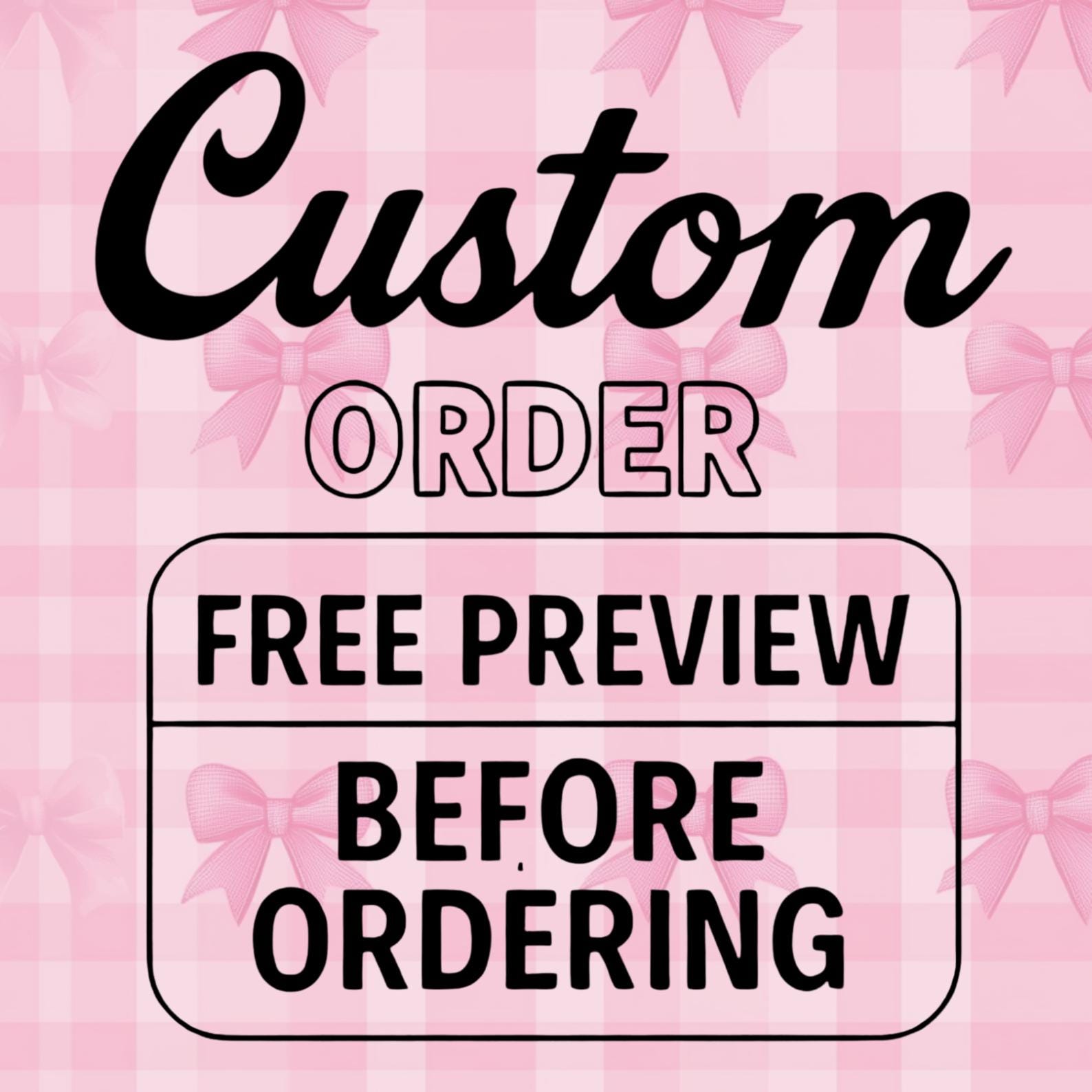 Order Design For Copy Custom Order Design PNG SVG EPS, Personalized Digital Download, Custom ...