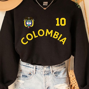 Colombia sweatshirt, Colombia Jersey Tee for Sports Fans, Colombia fans gift, Colombia world cup, Retro Colombia jersey, world cup jersey