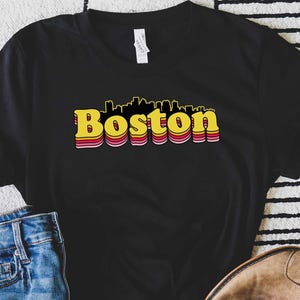 Boston Tee, Boston Shirt, Boston Tee, Boston T-shirt, Massachusetts Shirt, Boston Crewneck, Vacation Shirt Gift, Travel Shirt, Souvenir