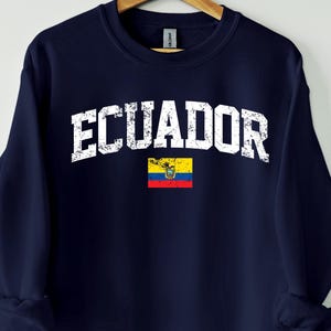 Sweatshirt Ecuador, shirt nEcuador, cadeau Ecuador, Ecuador-fans, Ecuador voetbal, Ecuador futbol, Ecuador trui, Ecuador