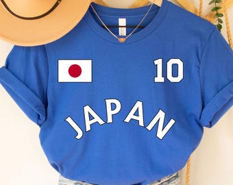 Camiseta da Copa do Mundo do Japão, Camisa do Japão, Futebol do Japão, Basquete do Japão, Copa do Mundo de Basquete, Número personalizado, Presente do Japão, Copa do Mundo