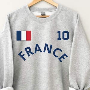Frankreich Sweatshirt, Frankreich Jersey T-Shirt für Sportfans, Frankreich Fans Geschenk, Frankreich WM, Retro Frankreich Trikot,