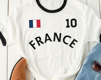 France tshirt, France Jersey Tee for Sports Fans, France fans gift, France world cup, Retro France jersey, world cup jersey