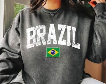 Brazil comfort colors Sweatshirt, Brazil Tee,Brazil tshirt, Brazil Gift, Brazil vacation, Brazil souvenir, Brazil friend gift, Brazil Jersey