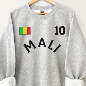 マリ スウェットシャツ マリ ジャージー Tシャツ スポーツファン向け、マリファンへのギフト、マリワールドカップ、レトロなマリジャージ