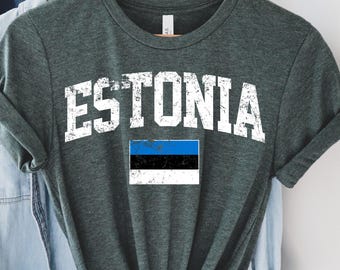 Camiseta da Estônia, Camisa da Estônia, Camiseta da Estônia, Presente da Estônia, Férias na Estônia, Lembrança da Estônia, Presente para um amigo da Estônia, Camisa de time da Estônia