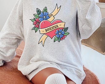 Boricua Sweatshirt, Puerto Rico, Boricua Shirt, Boricua, Boricua Gift, Puerto Rico shirt,Latina Shirts, Chula Shirt, spanish shirt