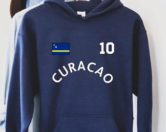 Moletom com capuz de Curaçao, Camiseta de Curaçao, Lembrança do Caribe, Camiseta retrô com palmeiras e pôr do sol, Presente de Curaçao, Combinando com o Caribe